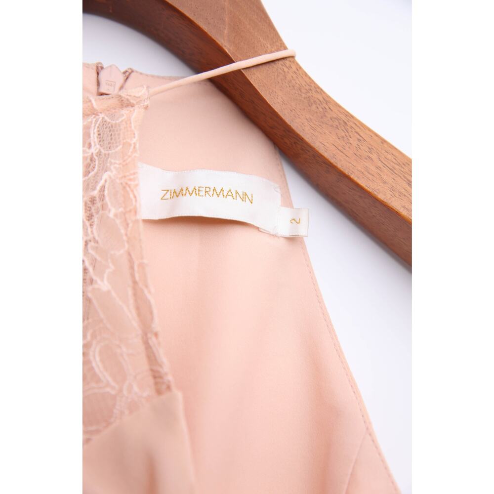 Zimmermann Silk Web Maxi Dress in Shell/Peach - Picture 6 of 7